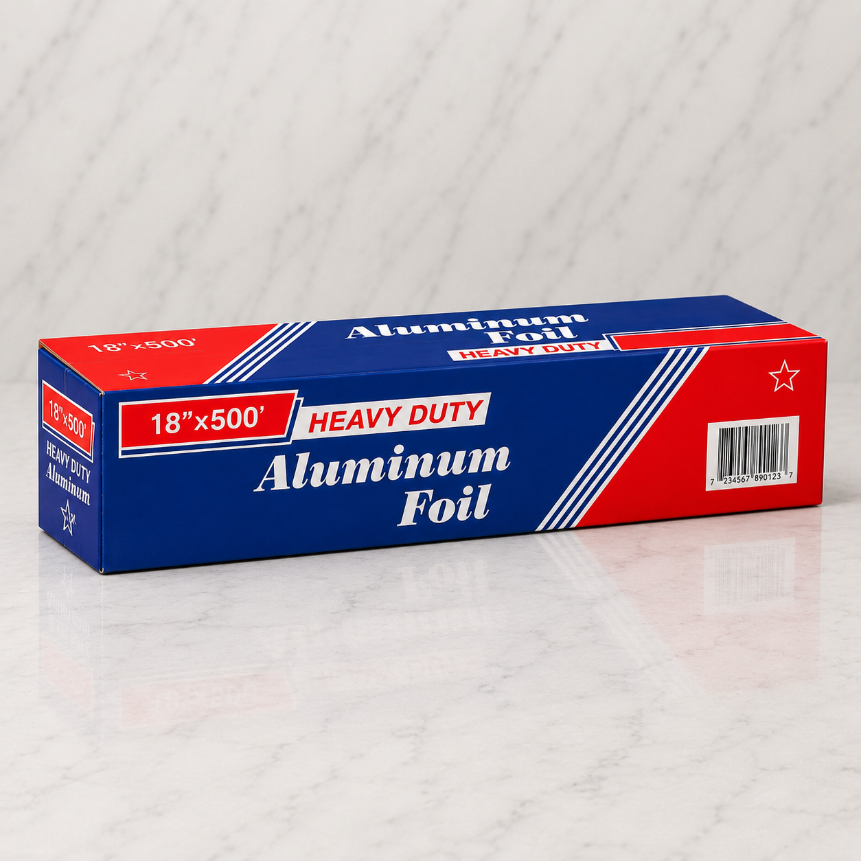 Heavy-Duty Aluminum Foil Roll 18" x 500'