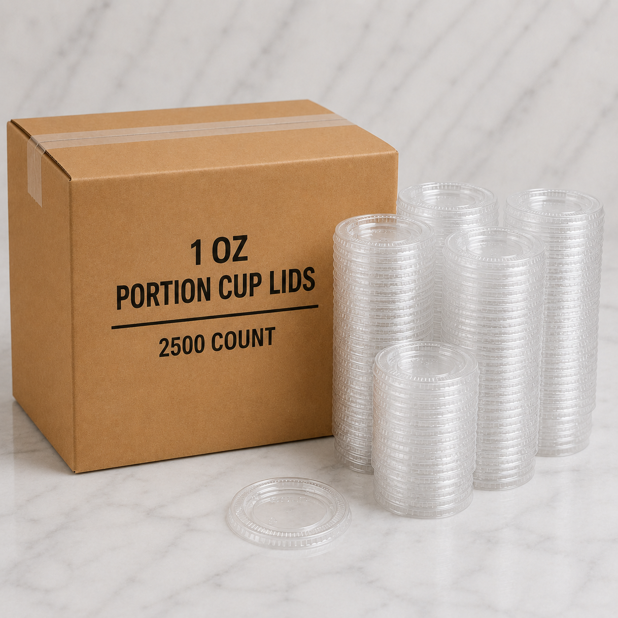1 oz Portion Cup Lids (2500 Ct)