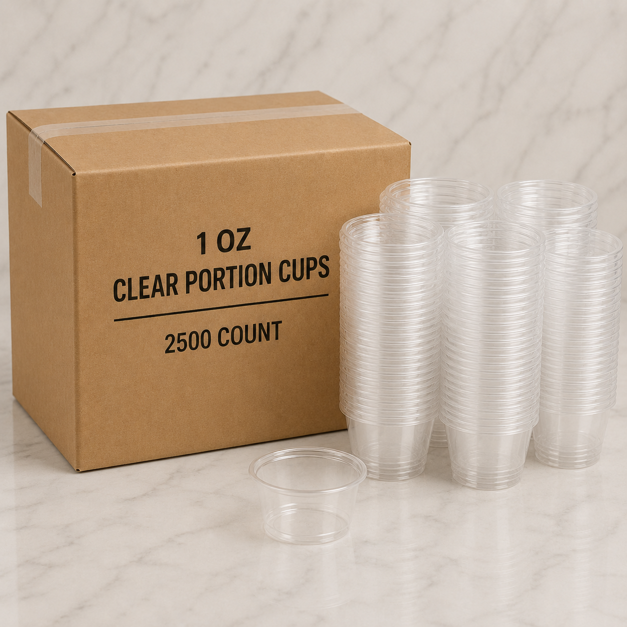 1 oz Clear Portion Cups (2500 Ct)
