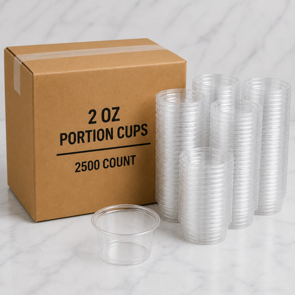 2 oz Clear Portion Cups (2500 Ct)