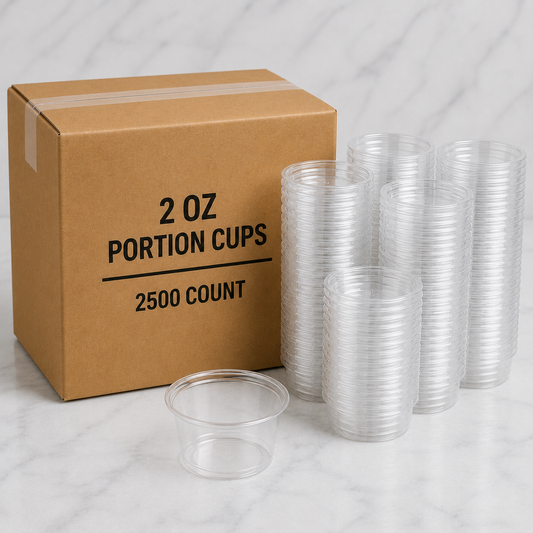 2 oz Clear Portion Cups (2500 Ct)