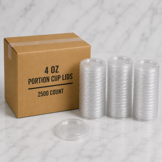 4 oz Portion Cup Lids (2500 Ct)