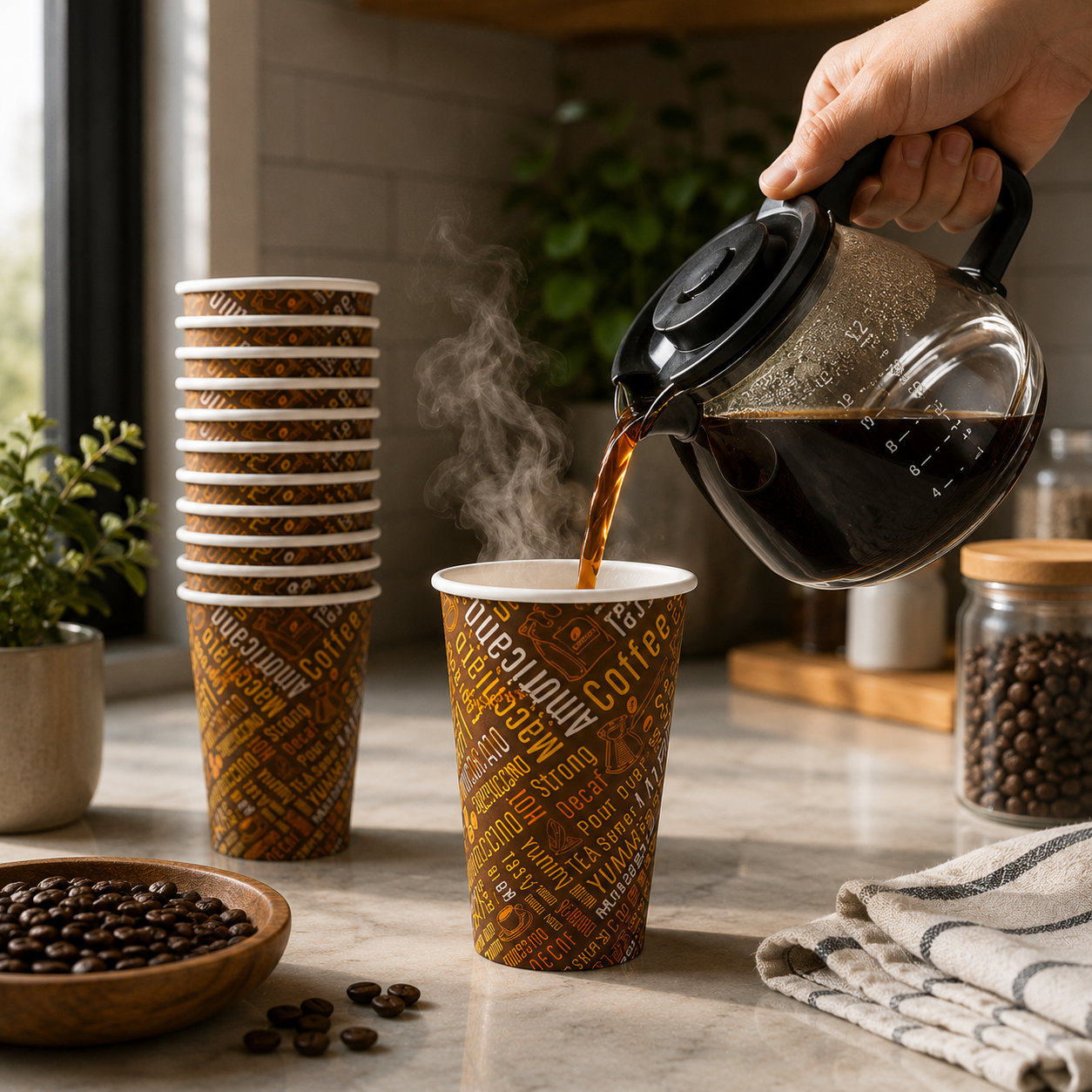 Insulated 8 oz Coffee Cups (1000 Ct)