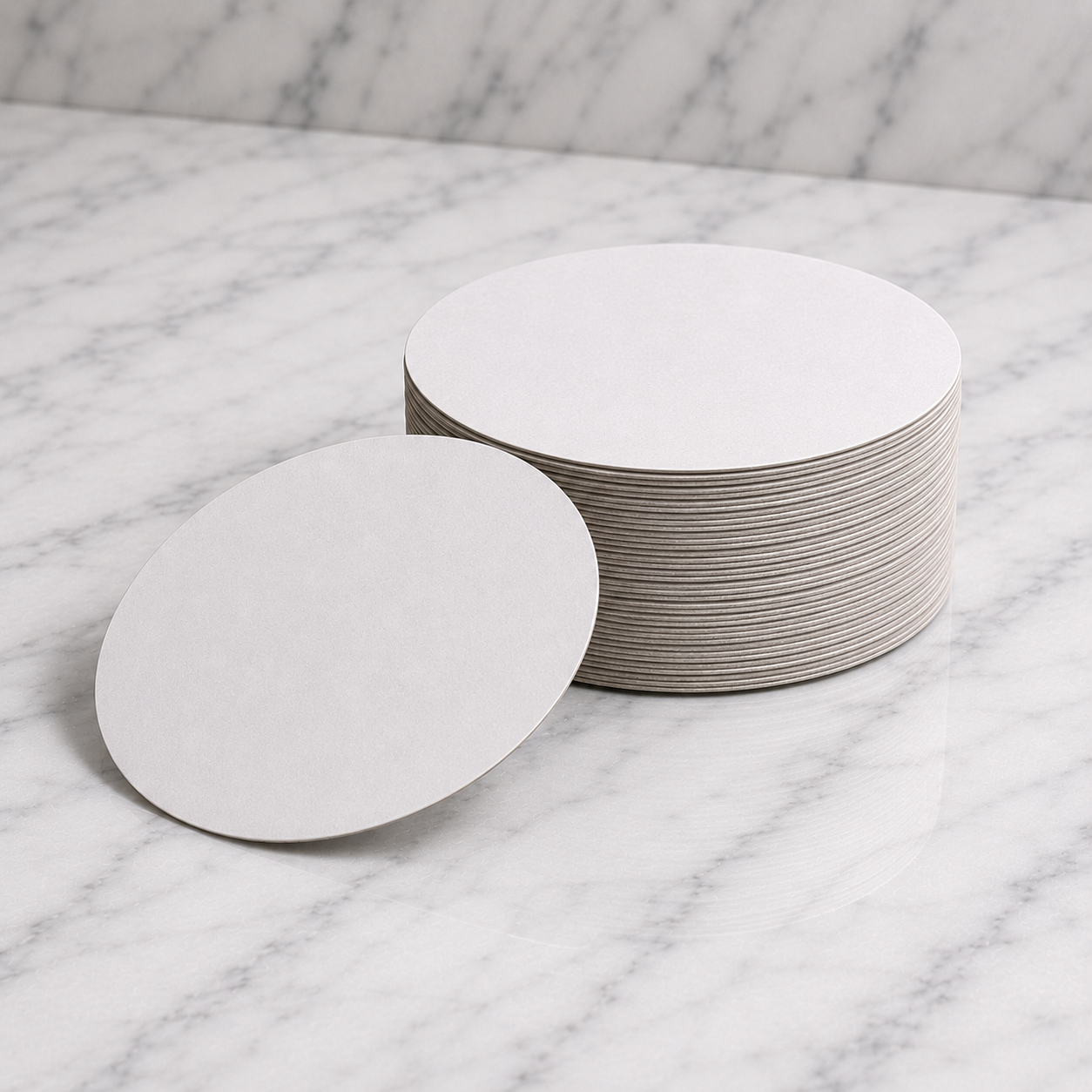 9" Flat Paperboard Lids (500 Ct)