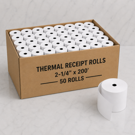 BPA-Free Thermal Receipt Roll 2-1/4" x 200' (50 Ct)