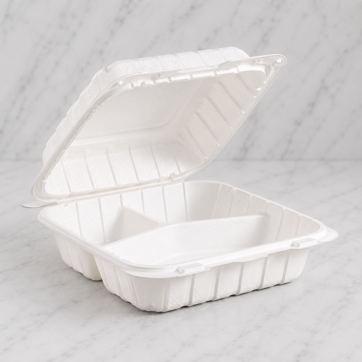 Deep Plastic Takeout Containers 8x8x3 (150 Ct)