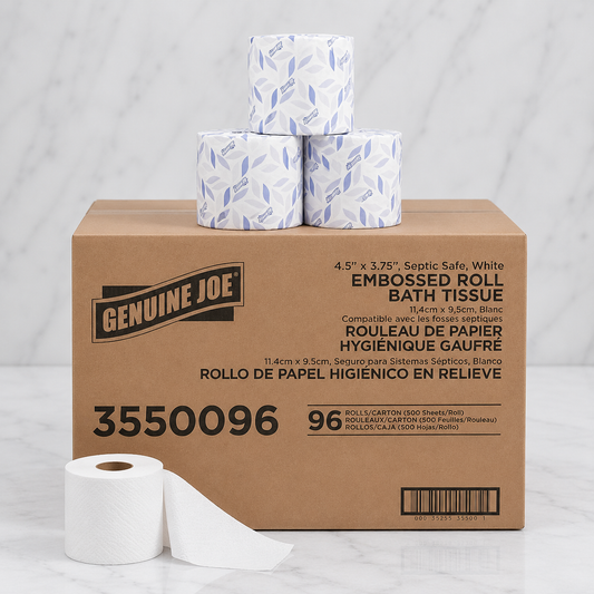 Genuine Joe 2-Ply Bath Tissue Rolls (96 Ct)