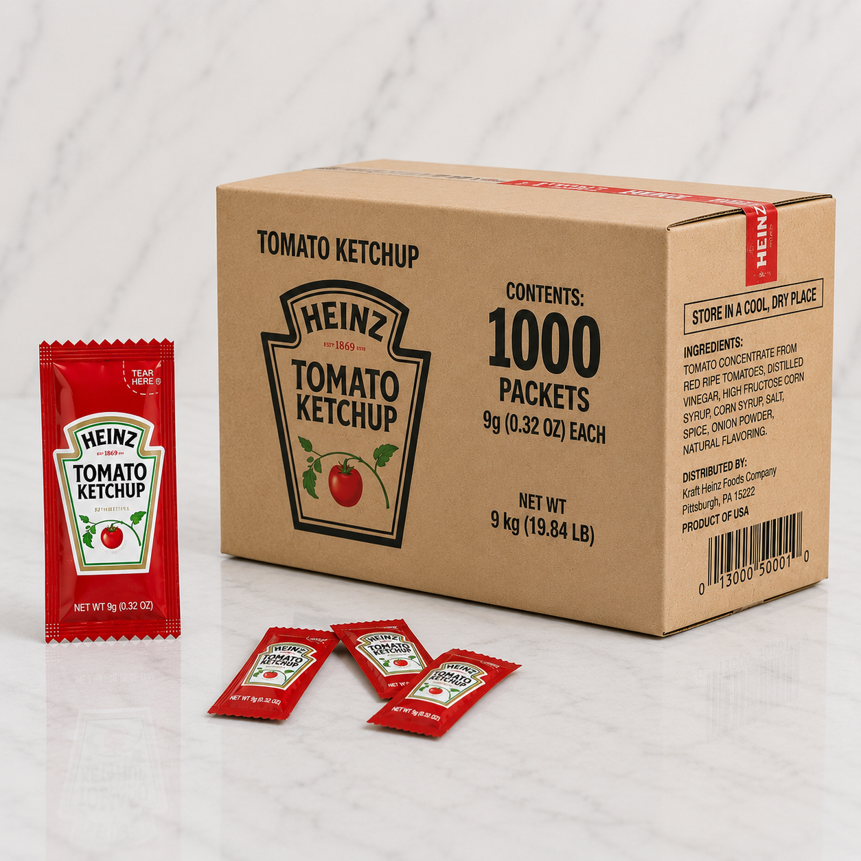 Heinz Single-Serve Ketchup Packets (1000 Ct)
