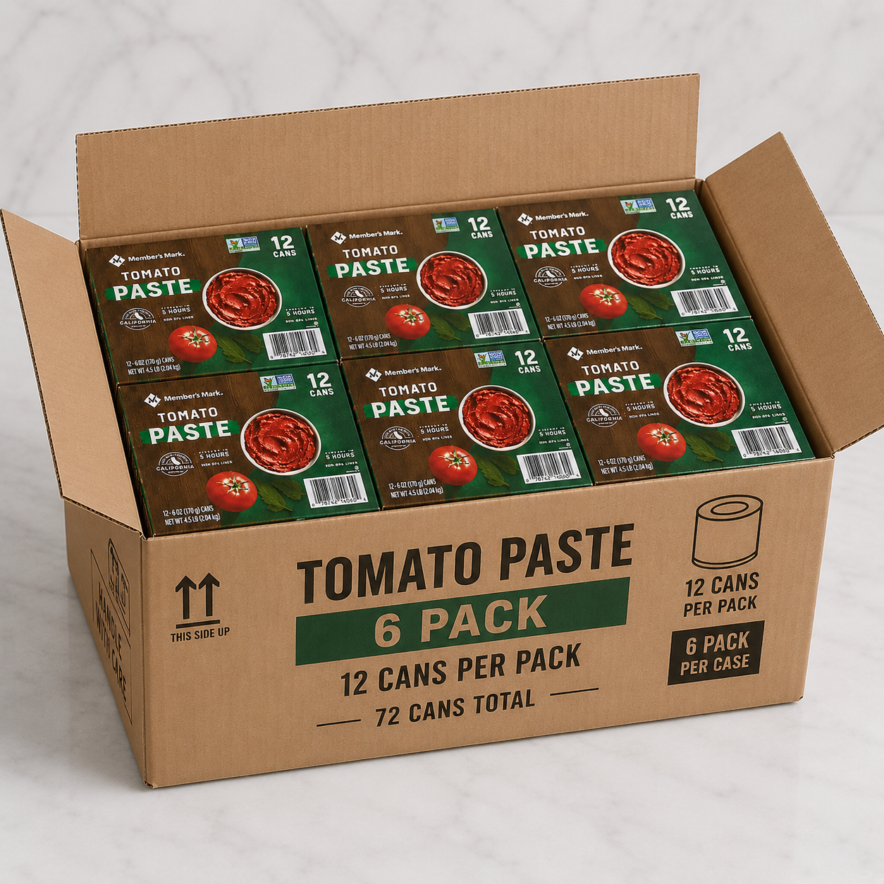 Tomato Paste 12-6 oz Cans (6 Pack)