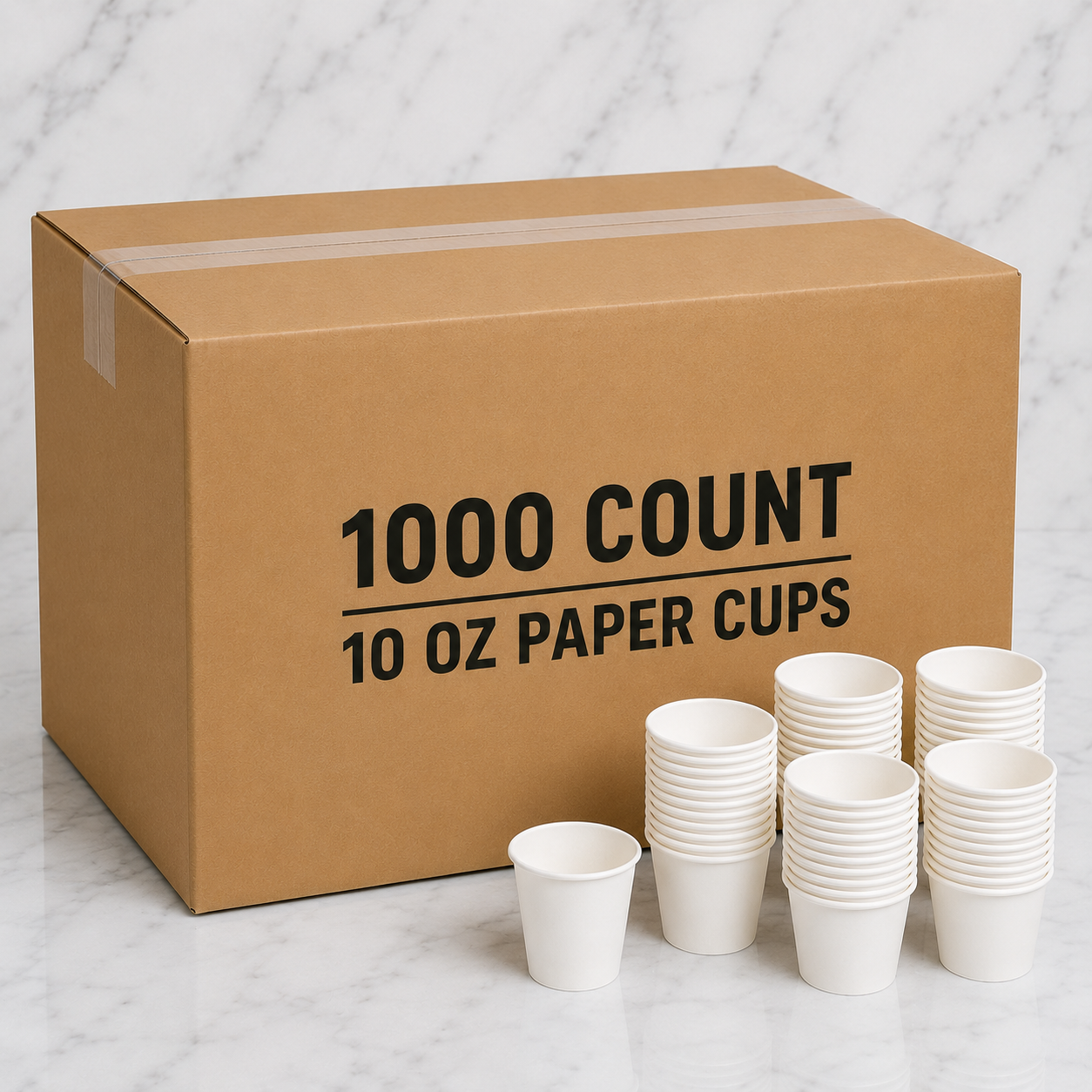 Disposable Paper Cups 10 oz (1000 Ct)