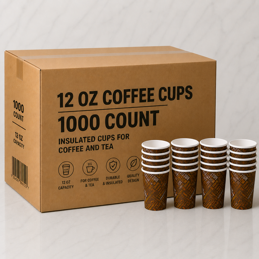 Insulated 12 oz Coffee Cups (1000 Ct)