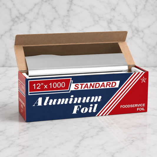 Heavy-Duty Aluminum Foil Roll 12" x 1000'