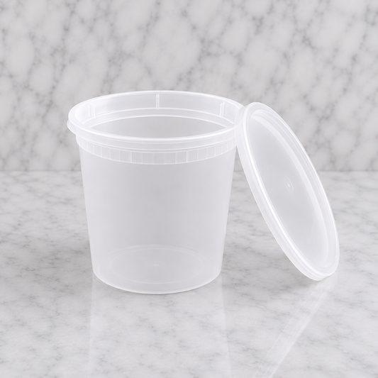 Plastic Soup Cups with Lids 16 oz (240 Ct)