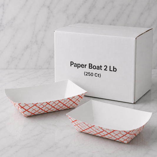2 lb Paper Food Boats (250 Ct)