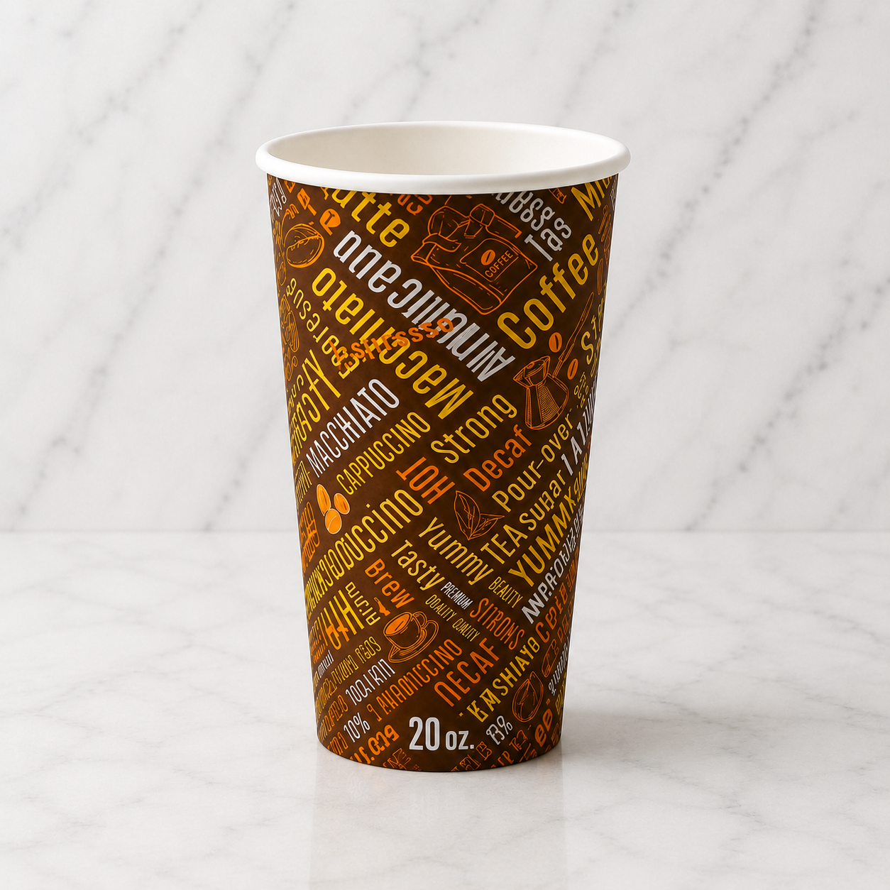 Insulated 20 oz Coffee Cups (500 Ct)