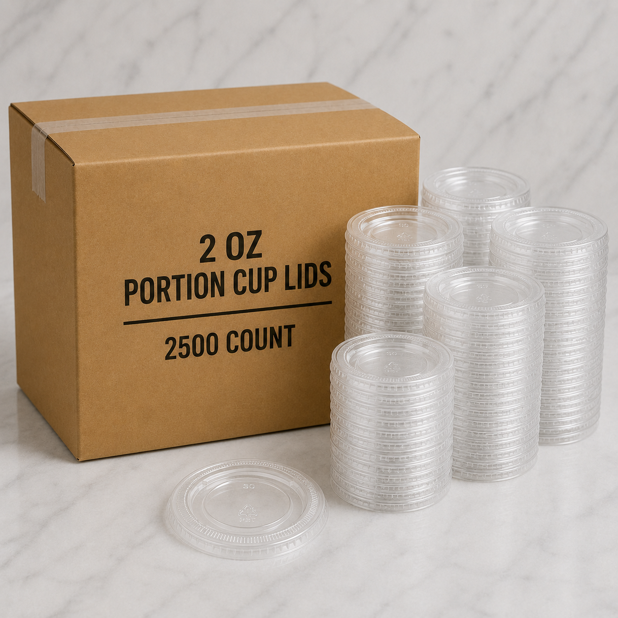 2 oz Portion Cup Lids (2500 Ct)