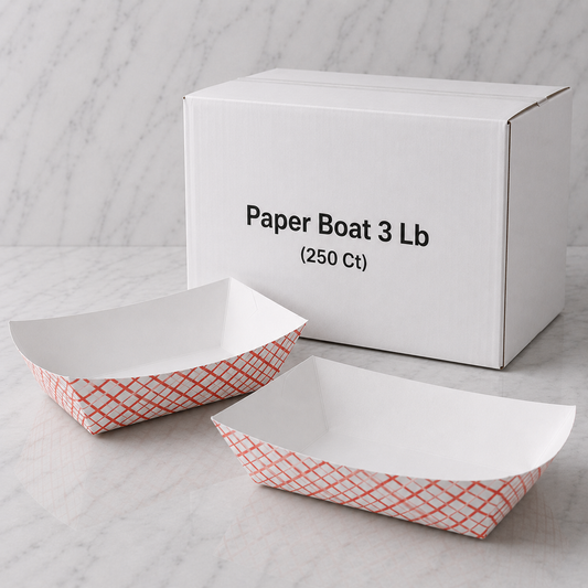 3 lb Paper Food Boats (250 Ct)