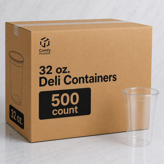 32 oz Clear Deli Containers (500 Ct)