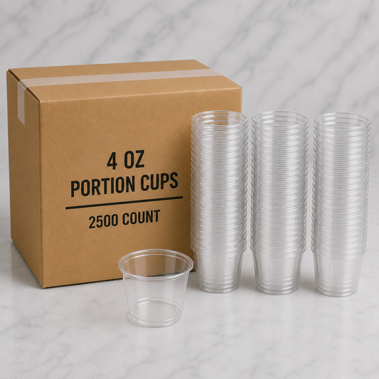 4 oz Clear Portion Cups (2500 Ct)