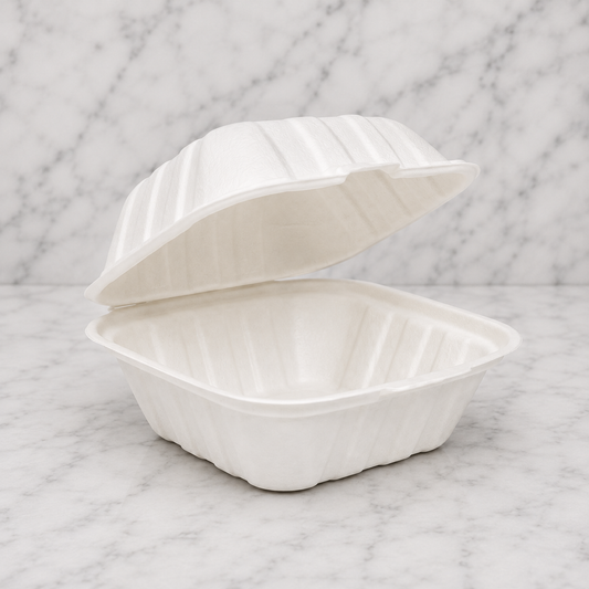 Plastic Takeout Containers 6x6 (250 Ct)