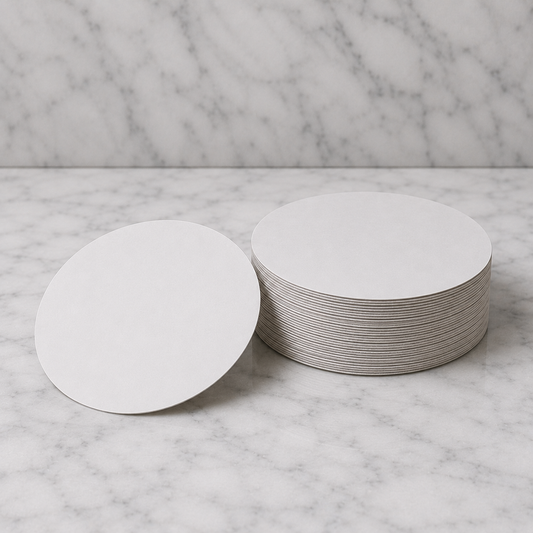 7" Flat Paperboard Lids (500 Ct)
