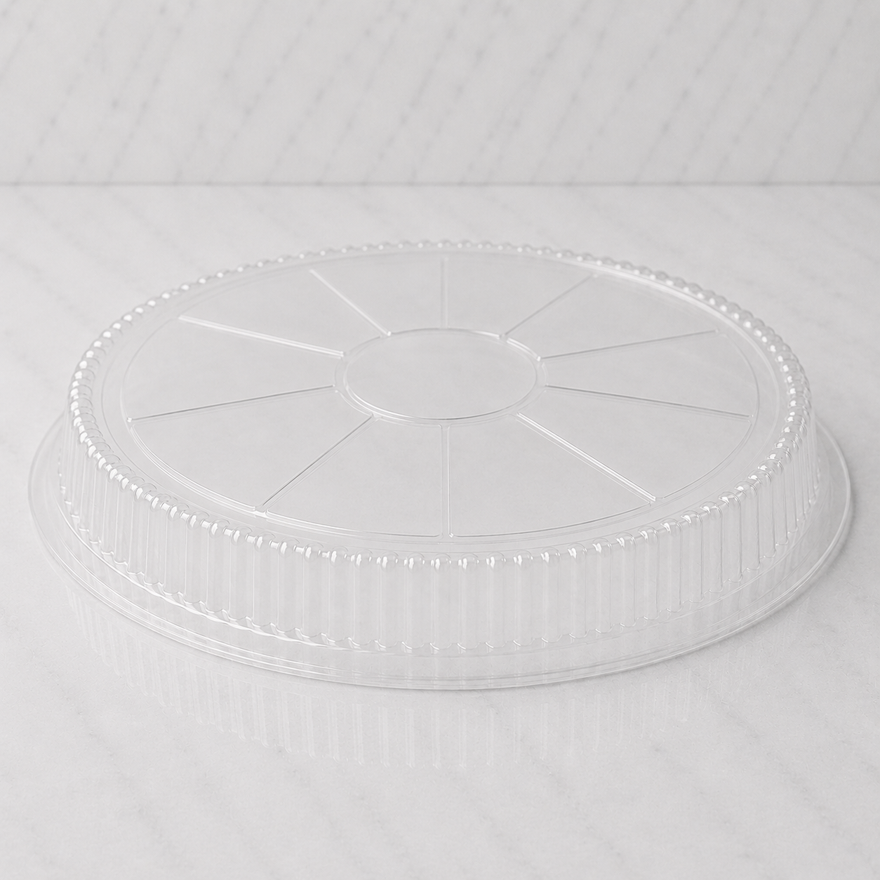 8" Clear Dome Plastic Lids (500 Ct)