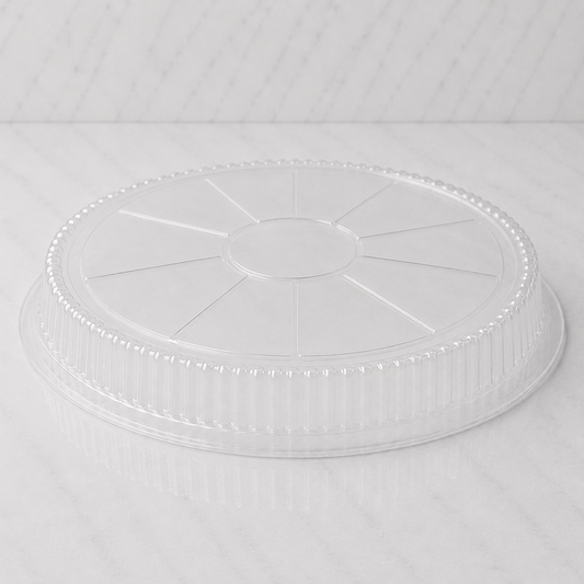 8" Clear Dome Plastic Lids (500 Ct)