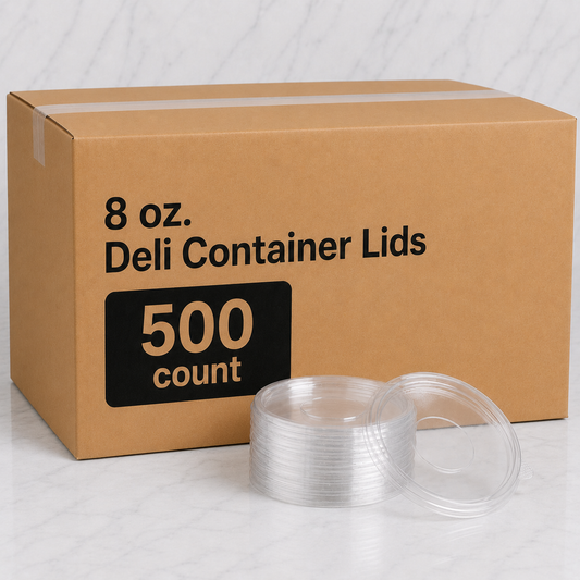 8 oz Deli Container Lids (500 Ct)