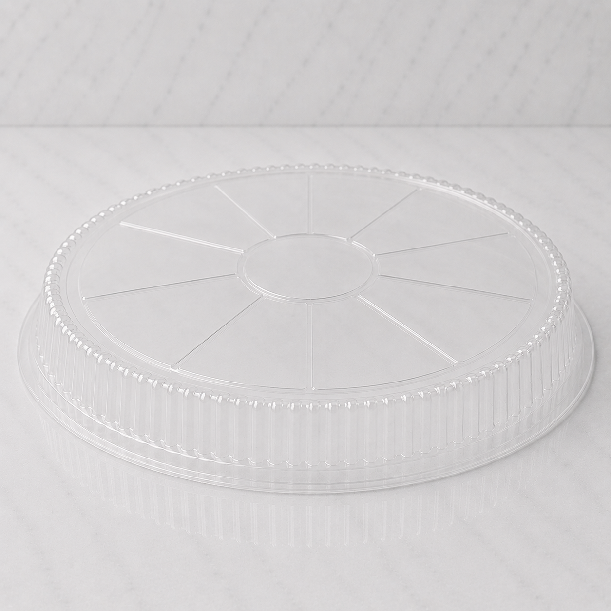 9" Clear Dome Plastic Lids (500 Ct)