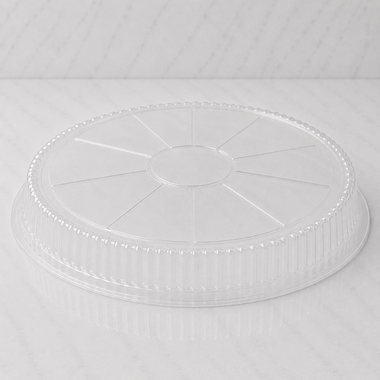 9" Clear Dome Plastic Lids (500 Ct)