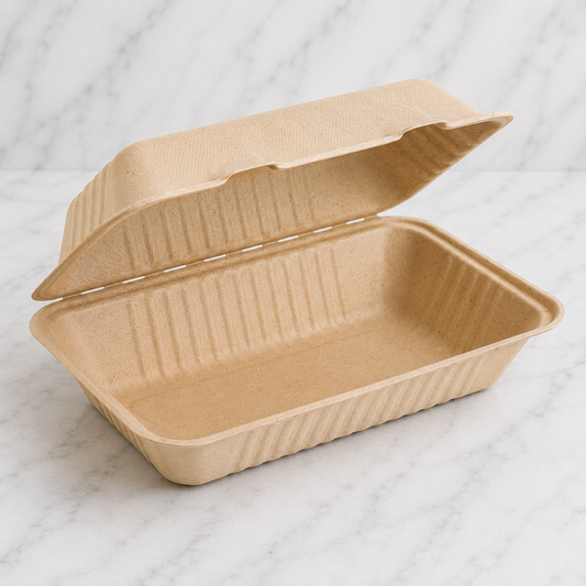 9x6 Kraft Paper Takeout Containers (150 Ct)