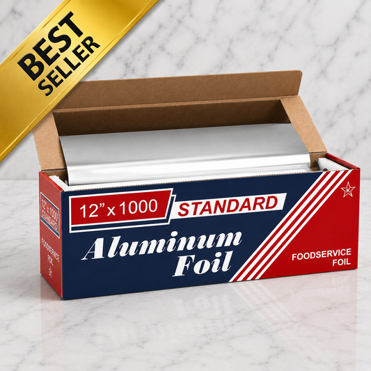 Heavy-Duty Aluminum Foil Roll 12" x 1000'