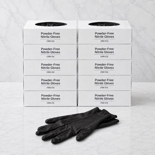 Black Nitrile Gloves Powder-Free 10-Pack (1000 Ct)