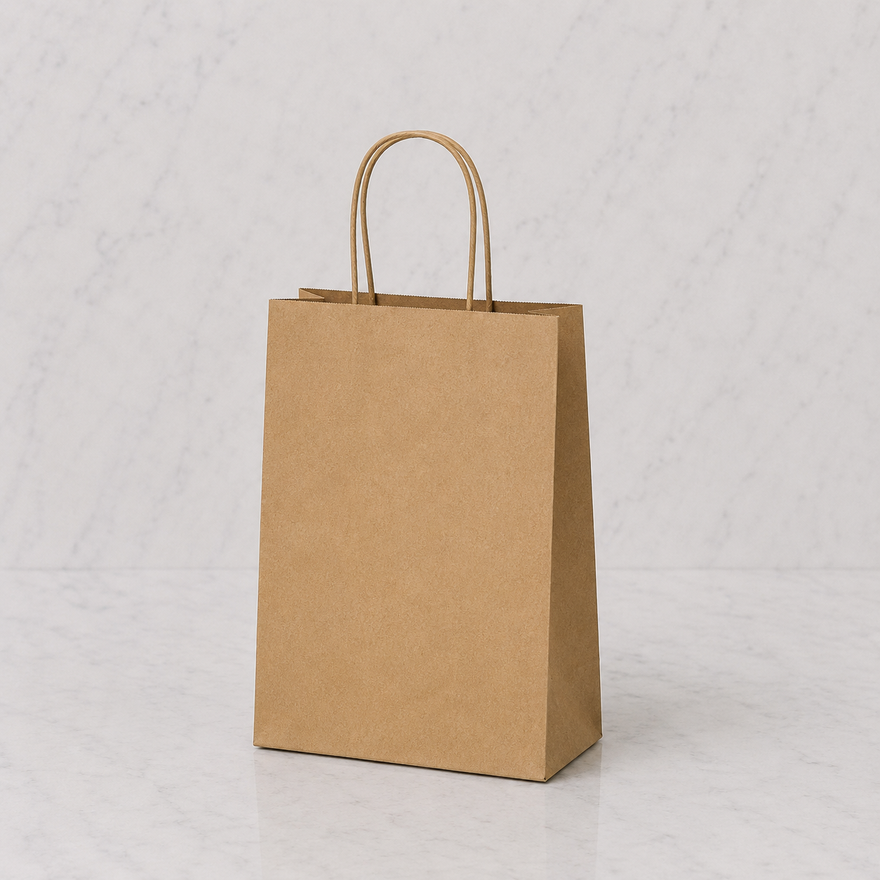 Brown Kraft Paper Bags with Handles #10 (250 Ct)