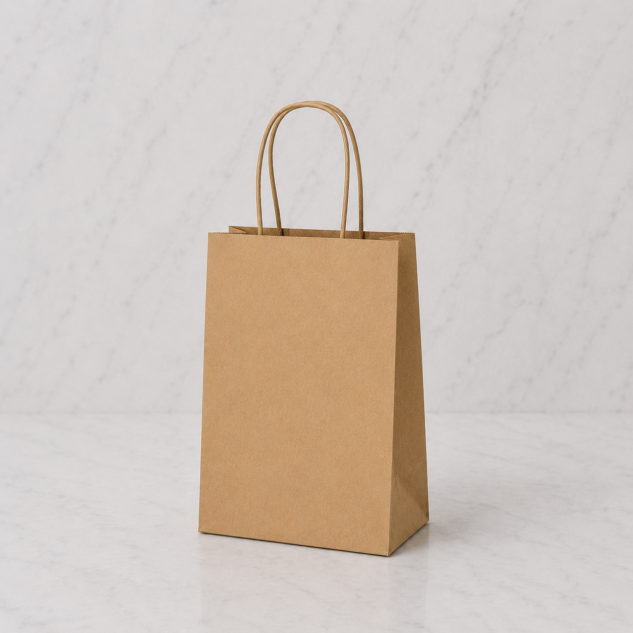 Brown Kraft Paper Bags with Handles #8 (250 Ct)