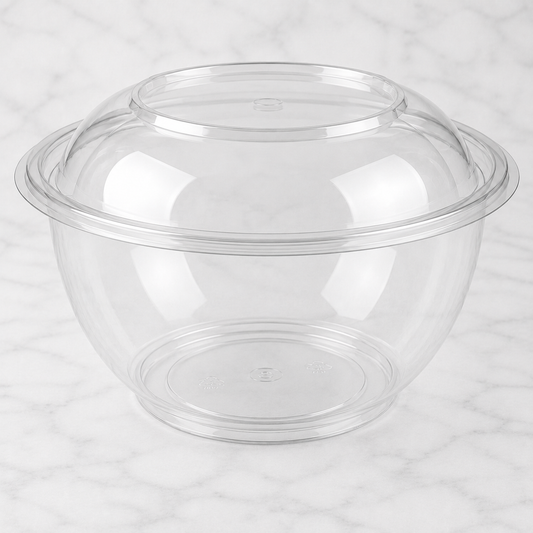 Clear Plastic Bowls with Lids 48 oz (150 Ct)