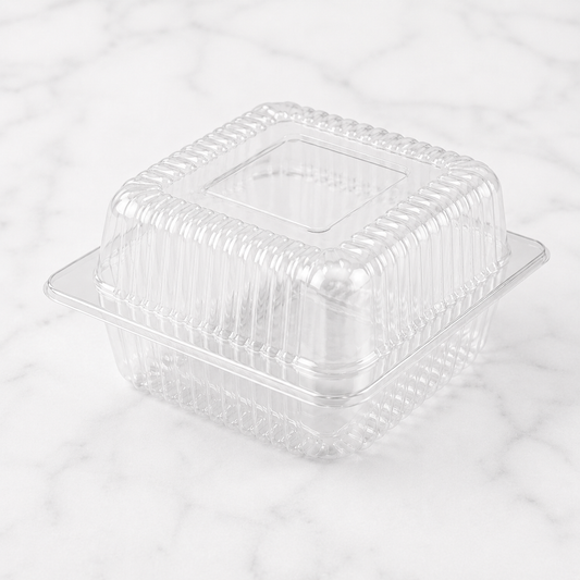 Clear Plastic Salad Containers 5x5 with Lids (500 Ct)