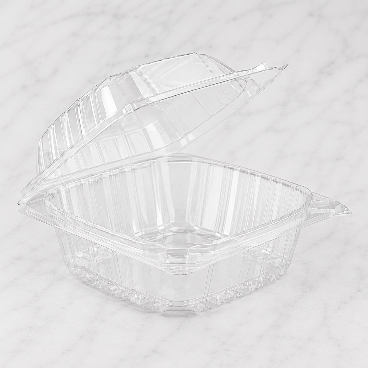 Clear Square Salad Containers 6x6 (500 Ct)