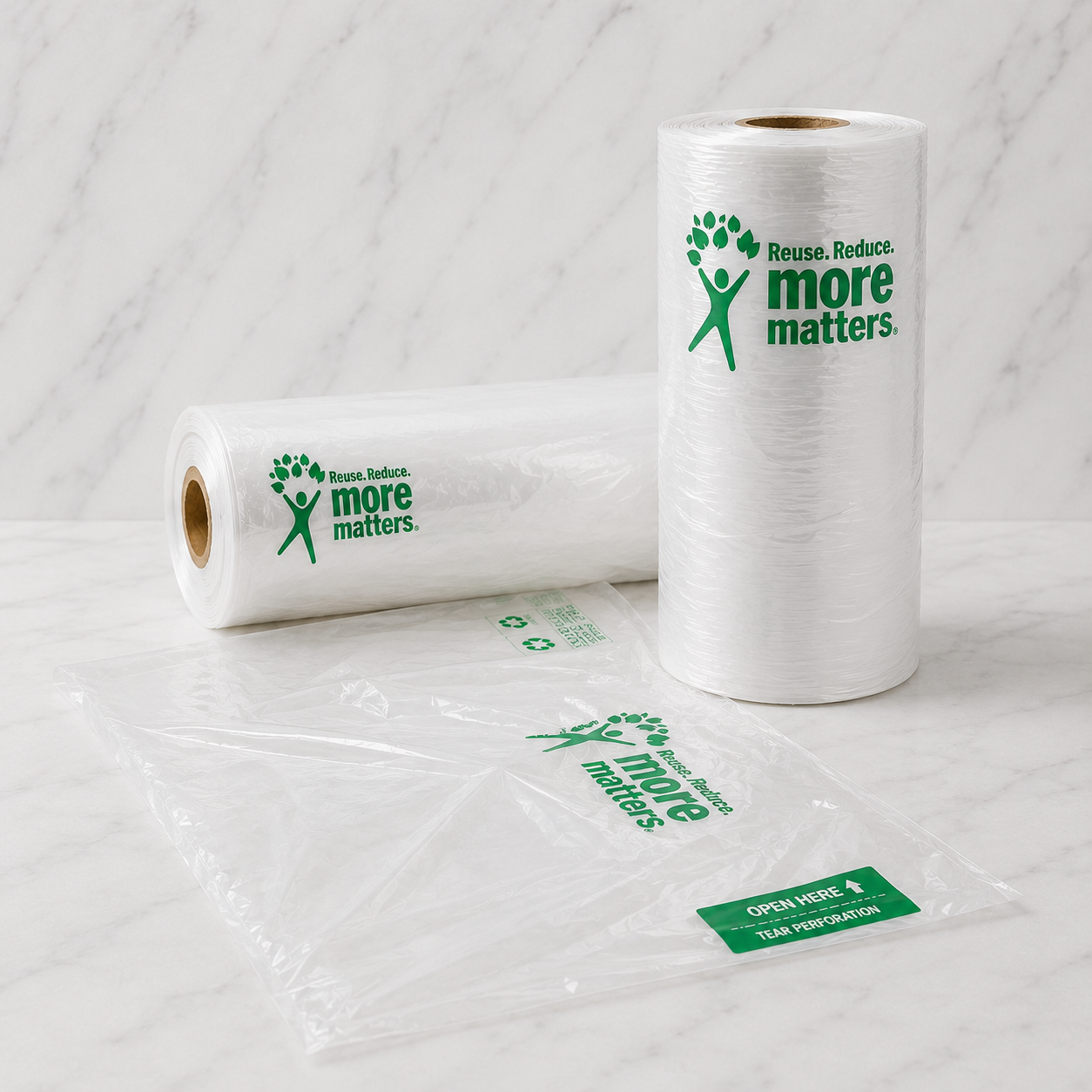 Clear Produce Bags 12x20 (4 Roll Case)