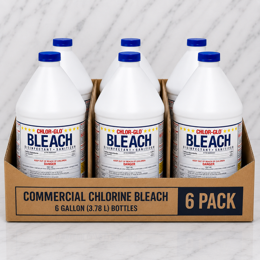 Commercial Chlorine Bleach Gallons (6 Pack)