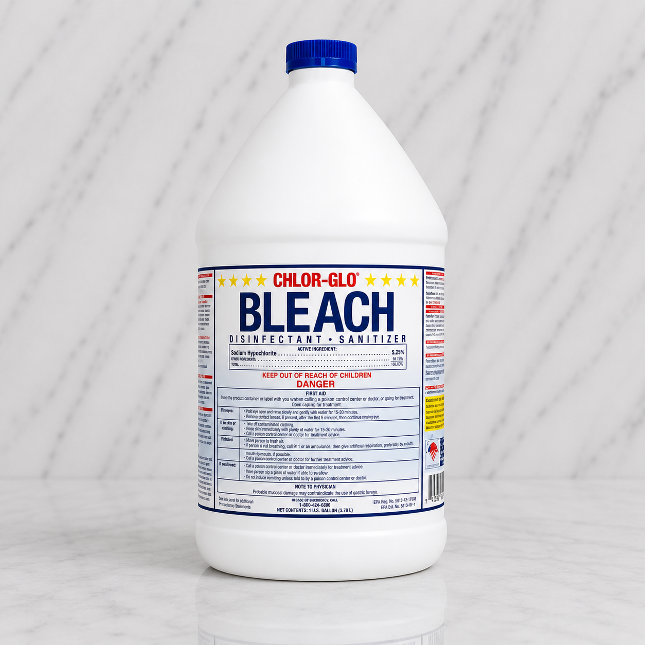 Commercial Chlorine Bleach Gallons (6 Pack)