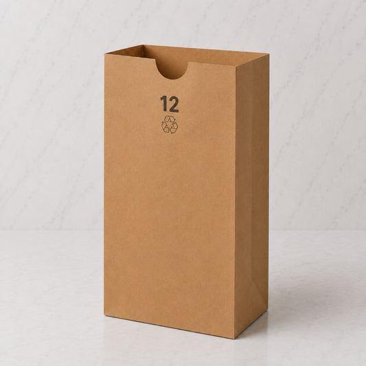 Duro Brown Kraft Paper Bags #12 (500 Ct)
