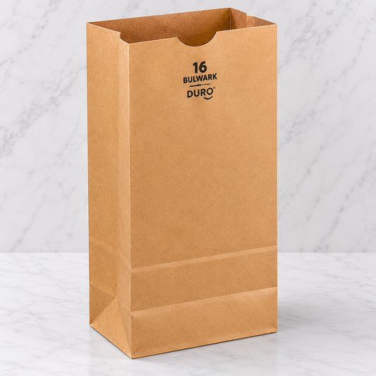 Duro Brown Kraft Paper Bags #16 (500 Ct)