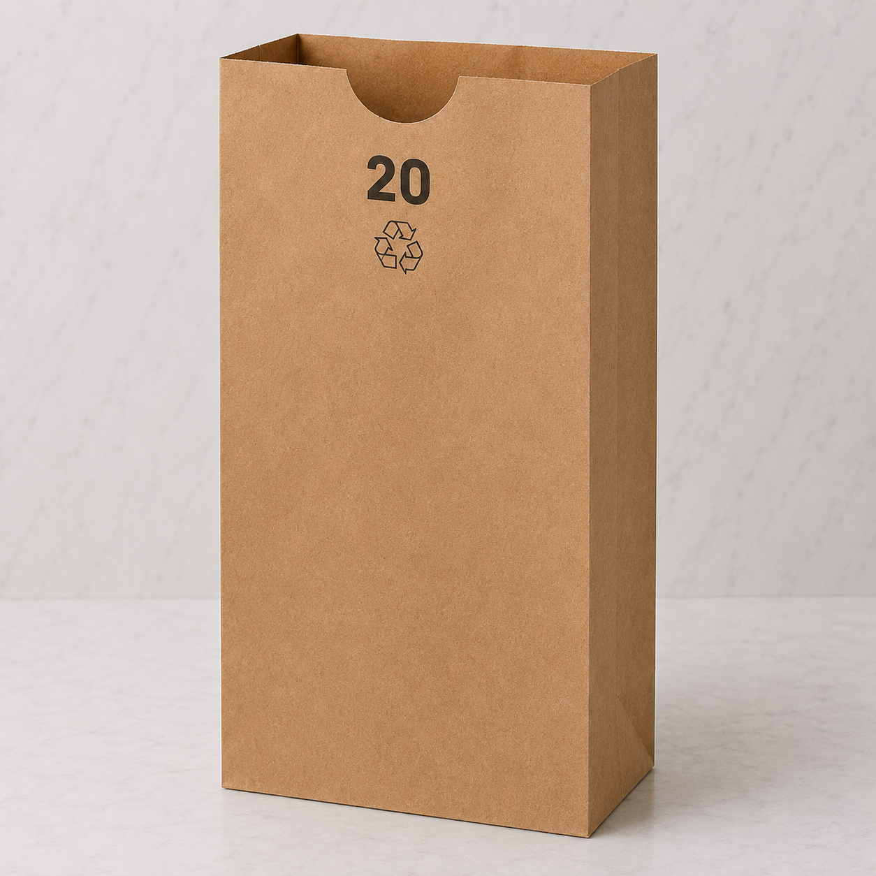 Duro Brown Kraft Paper Bags #20 (500 Ct)