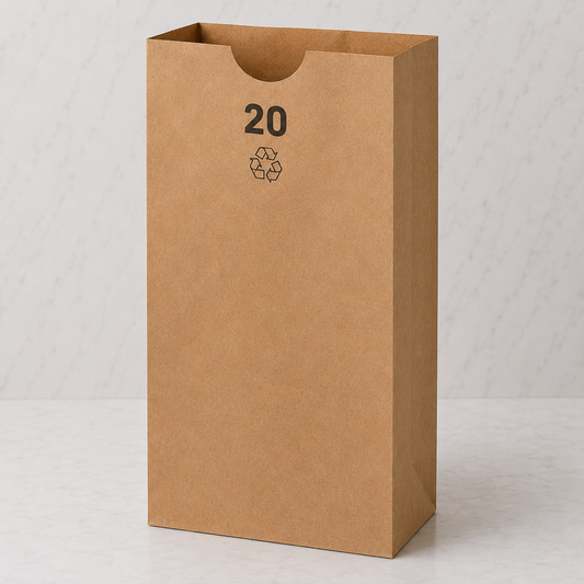Duro Brown Kraft Paper Bags #20 (500 Ct)