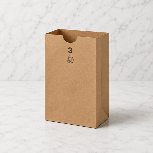 Duro Brown Kraft Paper Bags #3 (500 Ct)