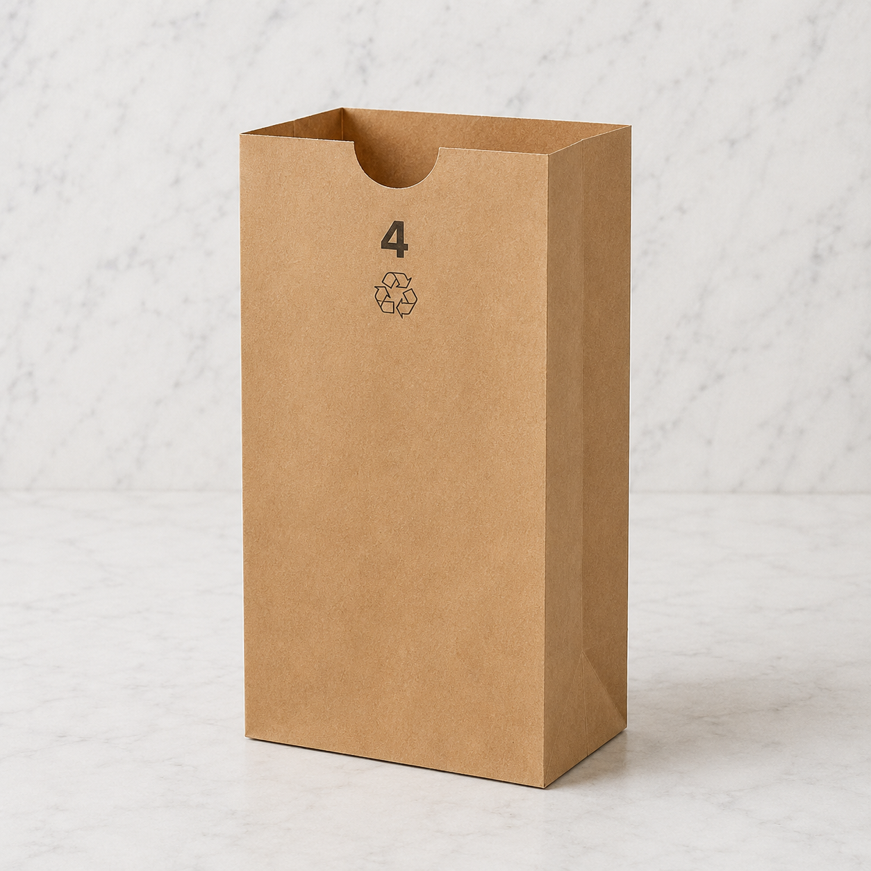 Duro Brown Kraft Paper Bags #4 (500 Ct)