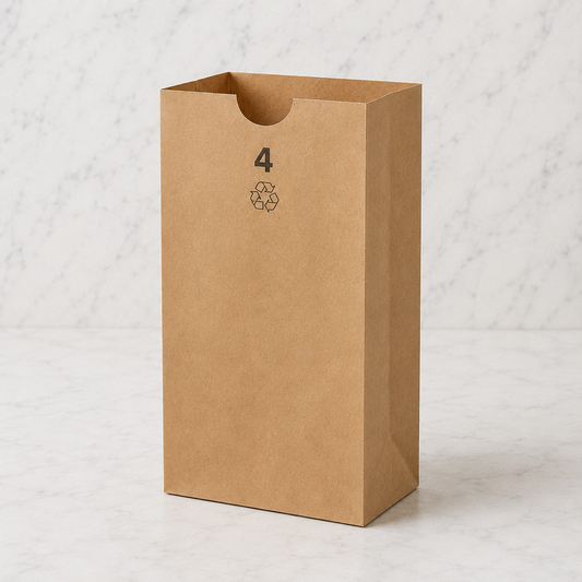 Duro Brown Kraft Paper Bags #4 (500 Ct)