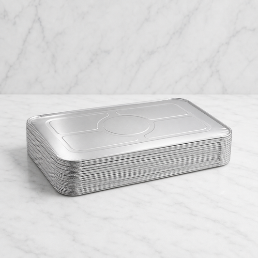 Full-Size Aluminum Steam Table Lids (50 Ct)