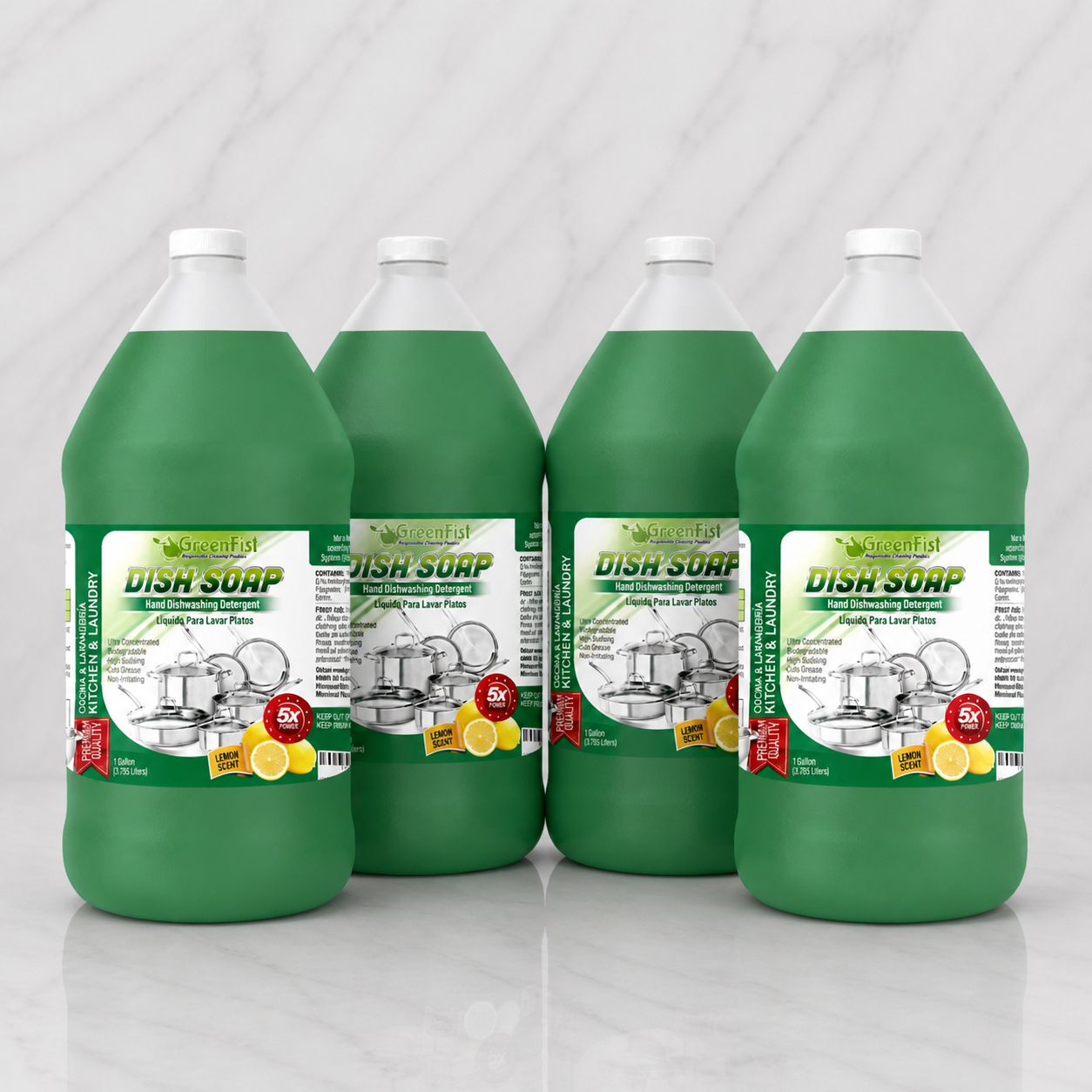 Pro Green Dishwashing Cleaner Gallons (4 Pack)